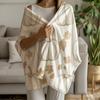 All Season Flannel Blanket Soft Cozy Autumn Throw Pillow Pumpkin Prints Orange Beige Brown Warm Decoration Machine Washable