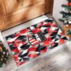 Athletic Bilbao Football Print Crystal Velvet Rug, Comfortable Water Absorbent Non Slip Indoor Floor Carpet