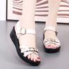Fashion Clogs With Heel Comfort Shoes for Women High Sandals Female Increasing Height Muffins shoe 2024 Summer Thick High-heeled Flat Be