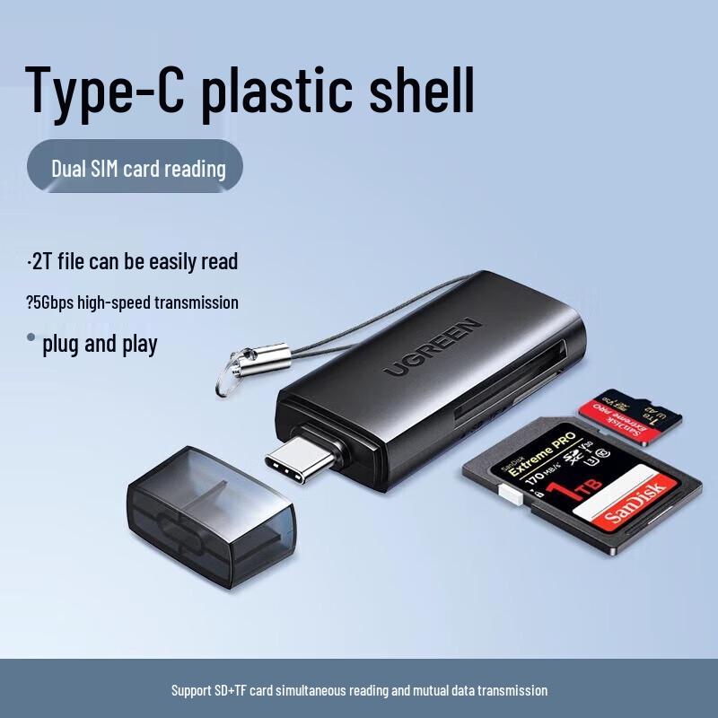 Ugreen USB 3.0 & Type-C Dual Slot SD/TF Card Reader