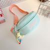 Sports Chest Bag Women's New Printing Small Fresh and Casual Joker Cycling Backpack Mobile Phone Canvas Slung Pockets.