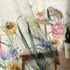 Spring Flowers Plants Wildflowers Sheer Curtains for Living Room Decoration Window Curtain Kitchen Tulle Voile Organza Drapes