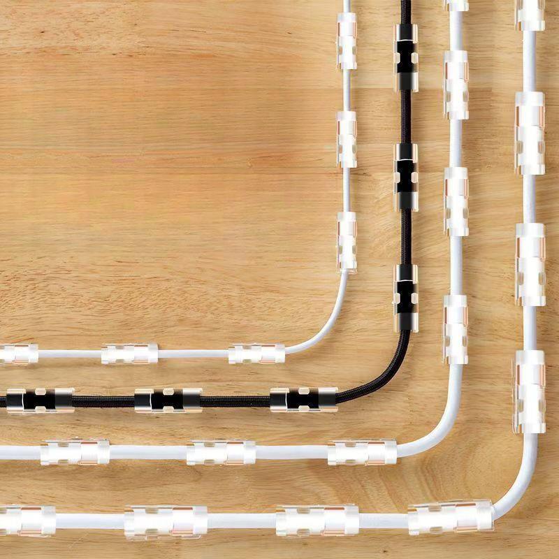 Self-Adhesive Cable Clips - No-Punch, No-Marking Wire Organizer