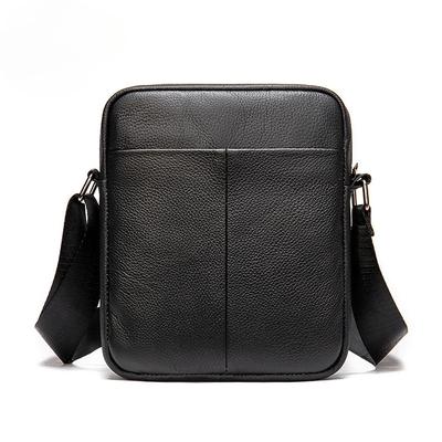 Business Men's Leather Small Shoulder Bag Daily Head Layer Cowhide Commuter Satchel Men's Crossbody Bag