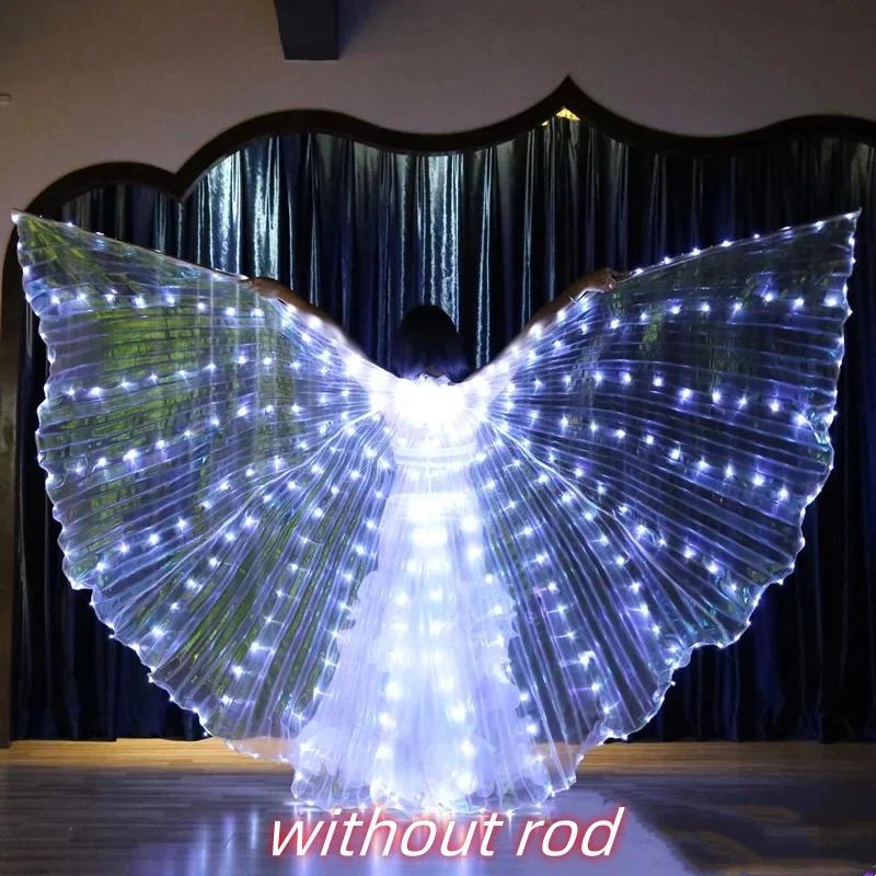 Adult Child LED Wings Belly Dance Wings Isis Halloween Wing Prop Shining Lamp Wing Belly Dance Costumes Accessories Glow Angel