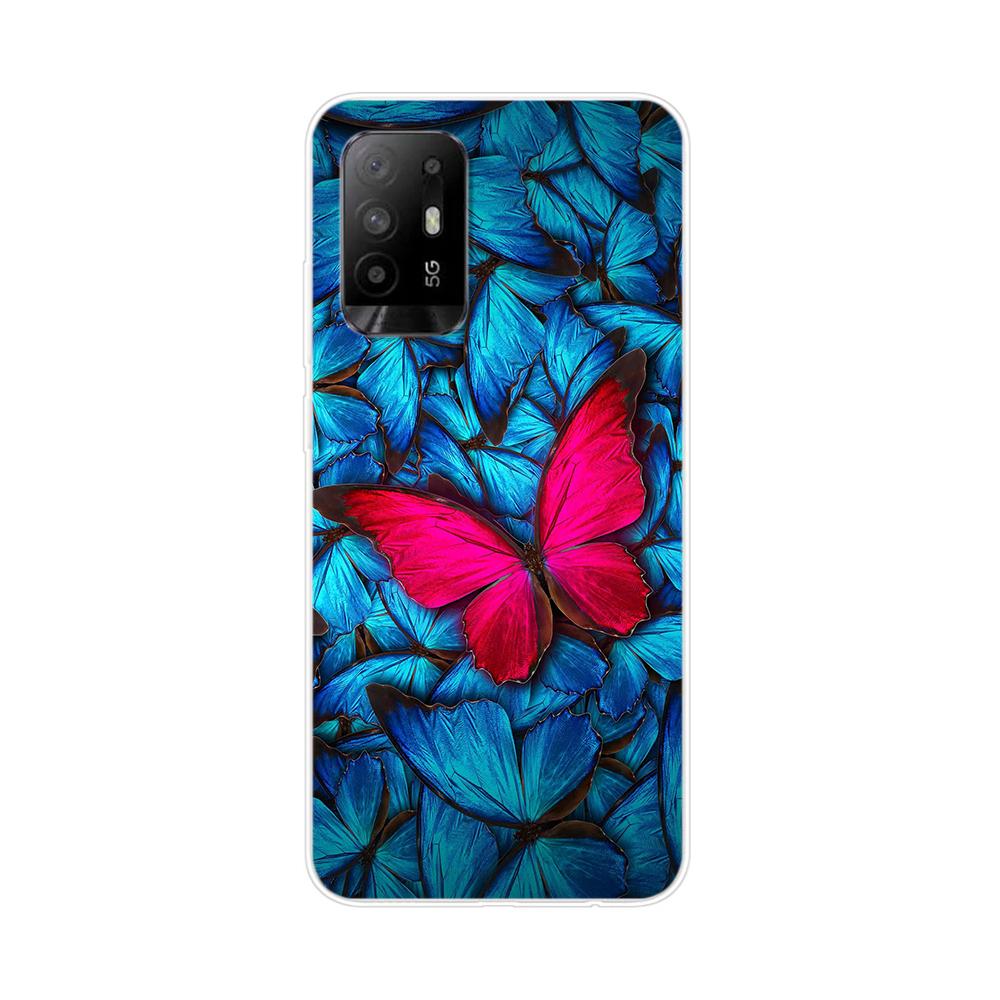 Hülle für Oppo Reno5 Z Hülle Blume Tier Hülle Silikonhülle für OPPO Reno 5Z Reno 5 Z 5G 6.43'' Hülle Bumper Handyhülle Coque