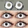 EYESHARE DEMON Red Cosplay Contact Lenses for Eyes Blood-red Pupils Halloween Eye Lens White/Black Softlens