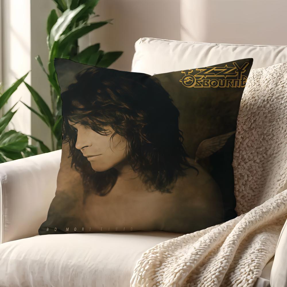 Singer O-Ozzy Osbourne 9 cushion cover For Pillow Sofa Printing Decoration Room Home Office Coffee Shop Car Nordic Simplicity 12x12Inch