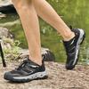 Fashion Comfortable Slip-Resistant Outdoor Shoes Men's Breathable SneakersLightweight Men Walking Shoes New Mesh Lace-Up Casual Flats