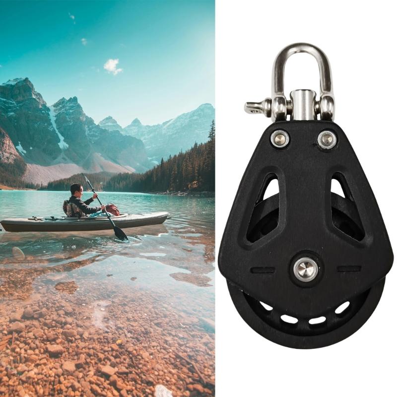 Durability Rotatable Marine Pulley with High Load Capacity Block Sheave for Rope Handling and Fitness Training