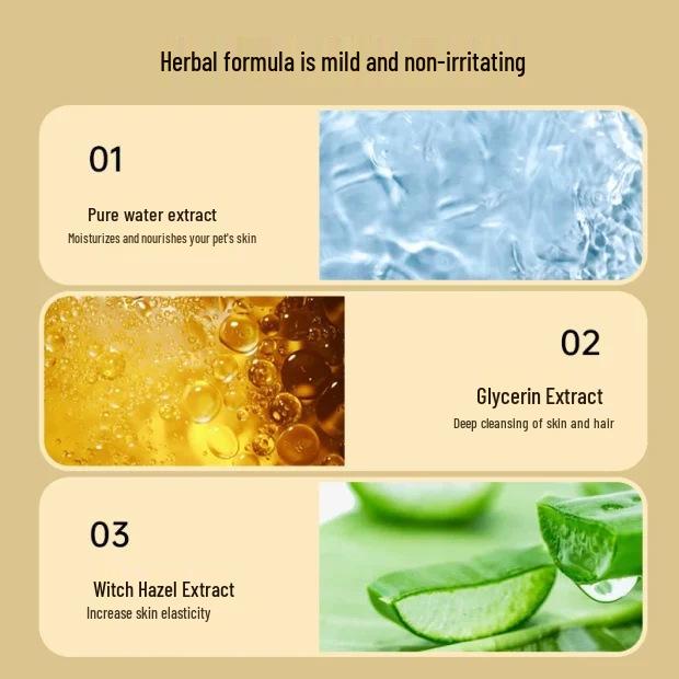 Haustier Waschhandschuhe ohne Ausspülen: 6er-Pack Feuchttücher für Katzen & Hunde