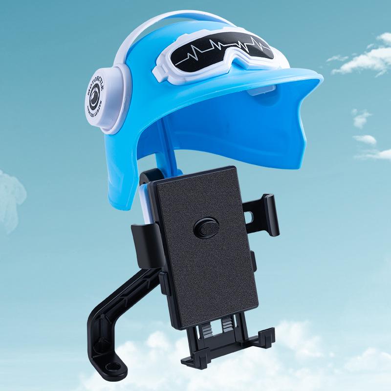 Compact Waterproof Phone Holder with Sunshade for Motorcycle, Scooter & Bicycle Riders.