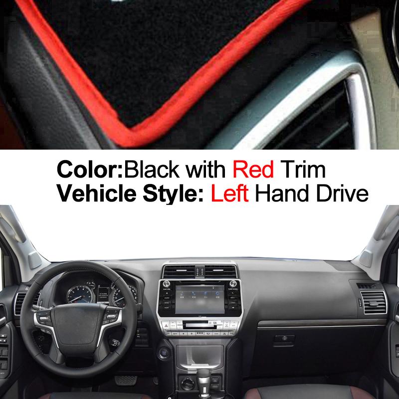 Car Inner Dashboard Cover For Toyota Land Cruiser Prado 2018 2019 Auto Dash Mat Carpet Cape Anti-sun Sun shade Dashmat 2015