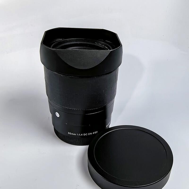 Metal Bayonet Square Lens Hood for SIGMA 23mm F1.4 DC DN / 30mm F1.4 DC DN Style A