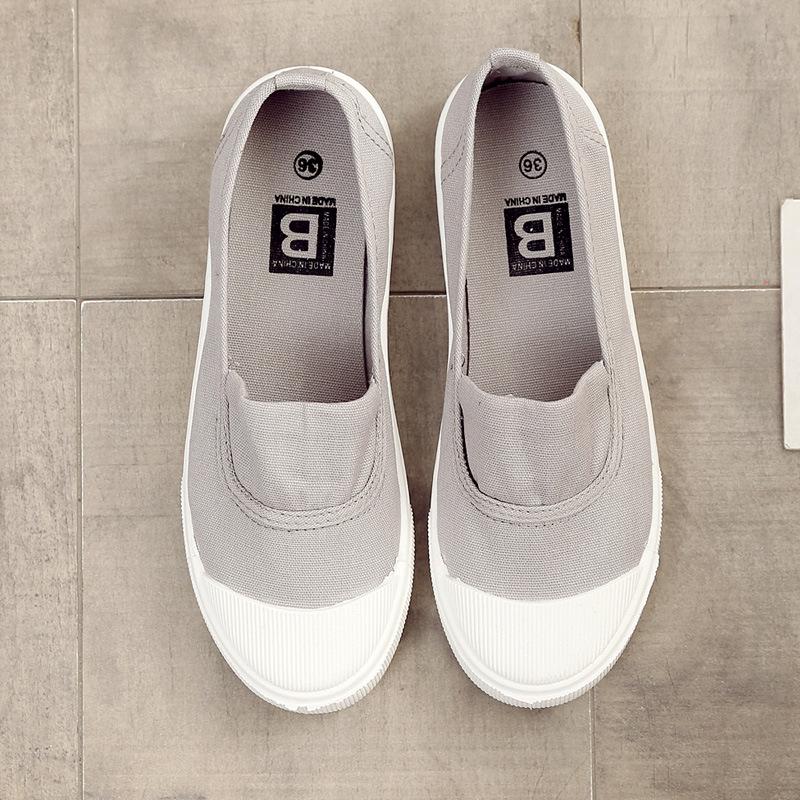 2025 Women's Casual Slip-On Canvas Shoes - Versatile White Flats