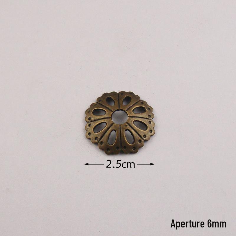 Antique Chinese Copper Plum Blossom Pull Handle and Gasket for Furniture Decoration