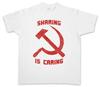 Sharing Is Caring T-Shirt Socialist Socialism Communist Communism Hammer Sickle
