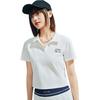 Anta X Seal Look Collaboration Life Series Comfortable Simple Short Versatile Slim Fit Letter V Neck Short Sleeve Polo Shirt Women Tops 962528114-6