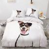 Print 3d King Size Bedding Set Home Textile Pet Cats,Dogs, Wolf Animal Duvet Cover Set Classic Black And White Bedding Set Hot