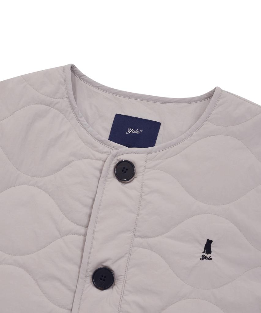 Yale Warm-Up Quilted Jacket_Light Gray