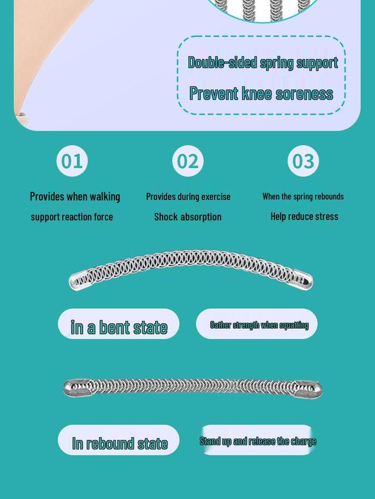 Japan Half-Moon Lightweight Knee Pad with Breathable Compression and Non-Slip Support for Mountain Climbing