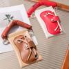 Cute 2-in-1 Phone and Sunglasses Bag Portable Glasses Storage Bag with Hanging Sunglasses Car Storage Glasses Pouch