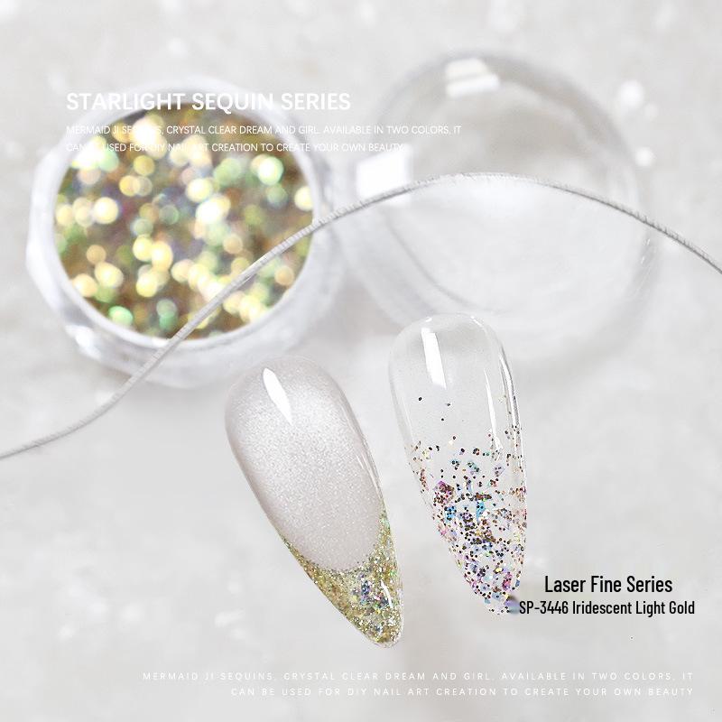 

Nail Art Glitter Sequins Mix: Laser Fine & Coarse Irregular Shapes