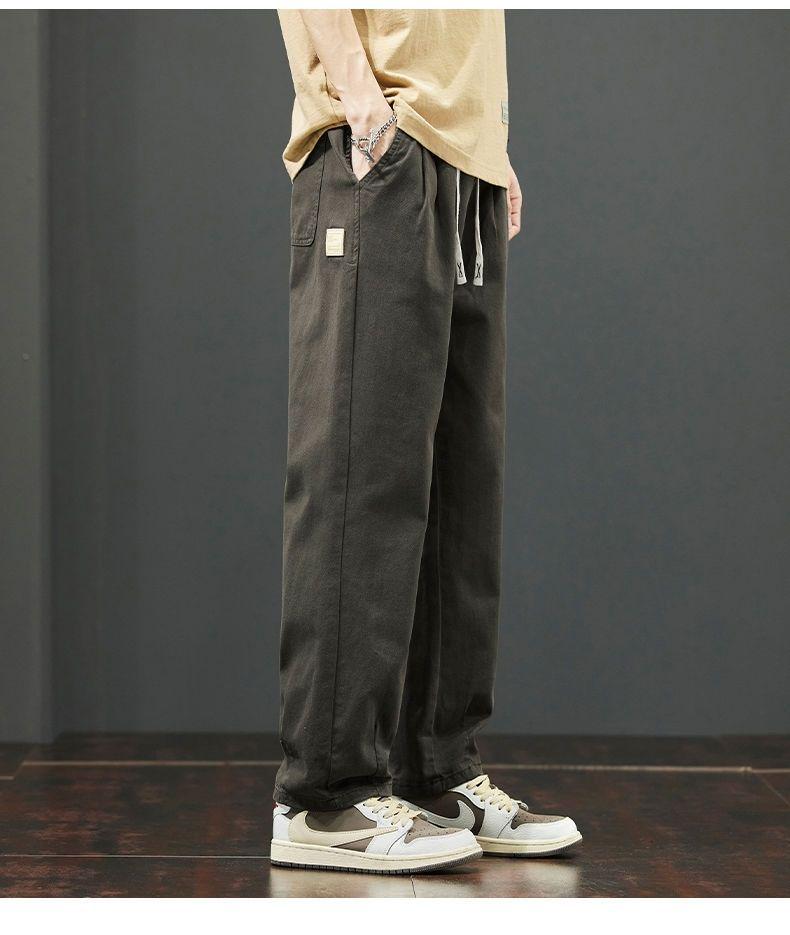 Men's 2025 American Loose Straight-Leg Casual Work Pants for Spring and Autumn
