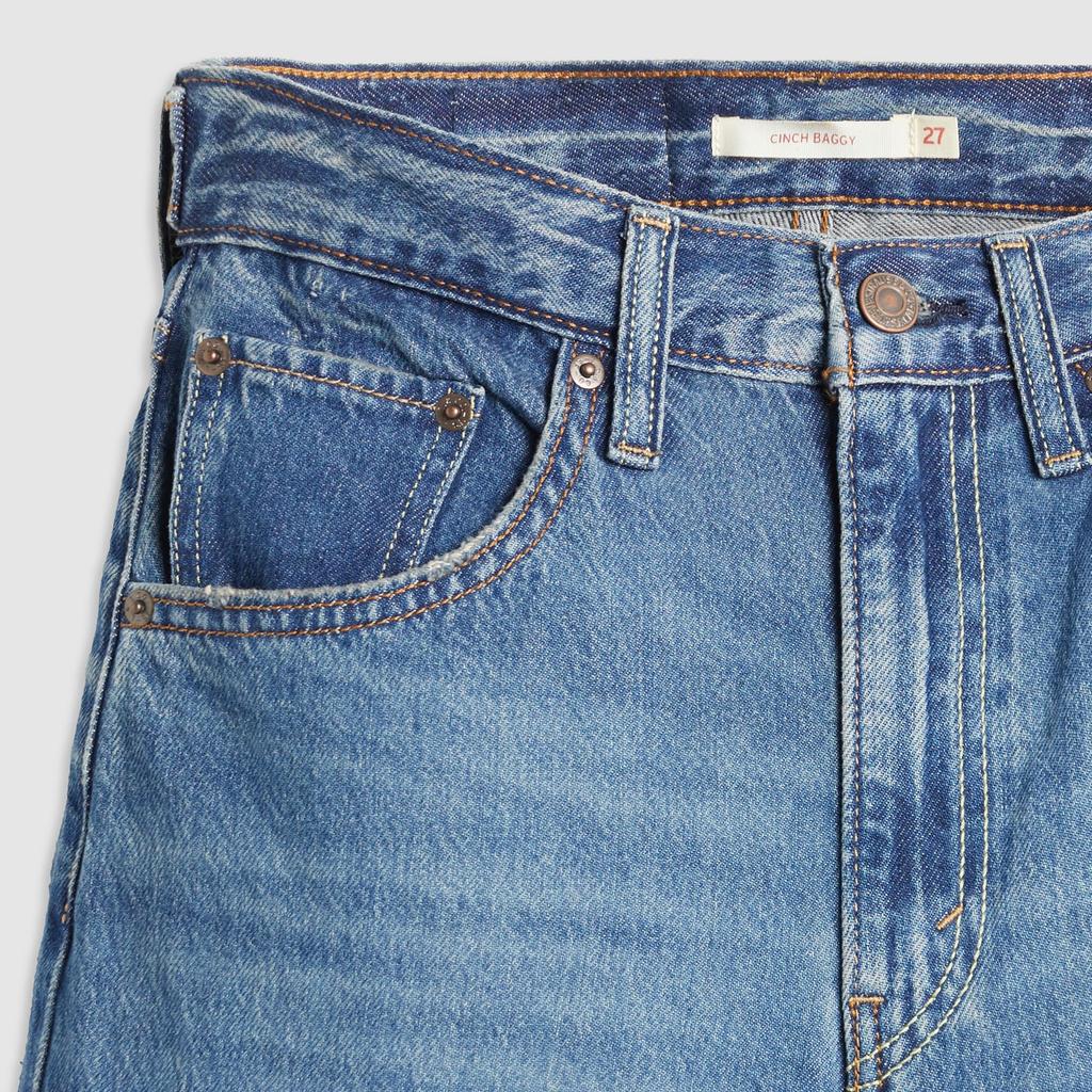 Levi's Cinch Baggy Jeans Women's High Rise Relaxed Straight US W28 L31 001UP-0002