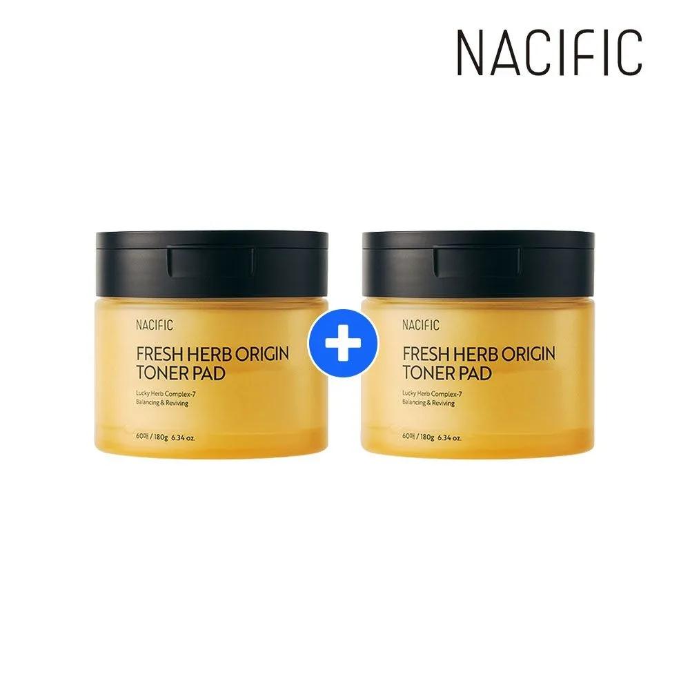 NACIFIC Fresh Herb Origin Toner Pads 180g 60 pads x 1 pack (Total 60 pads)