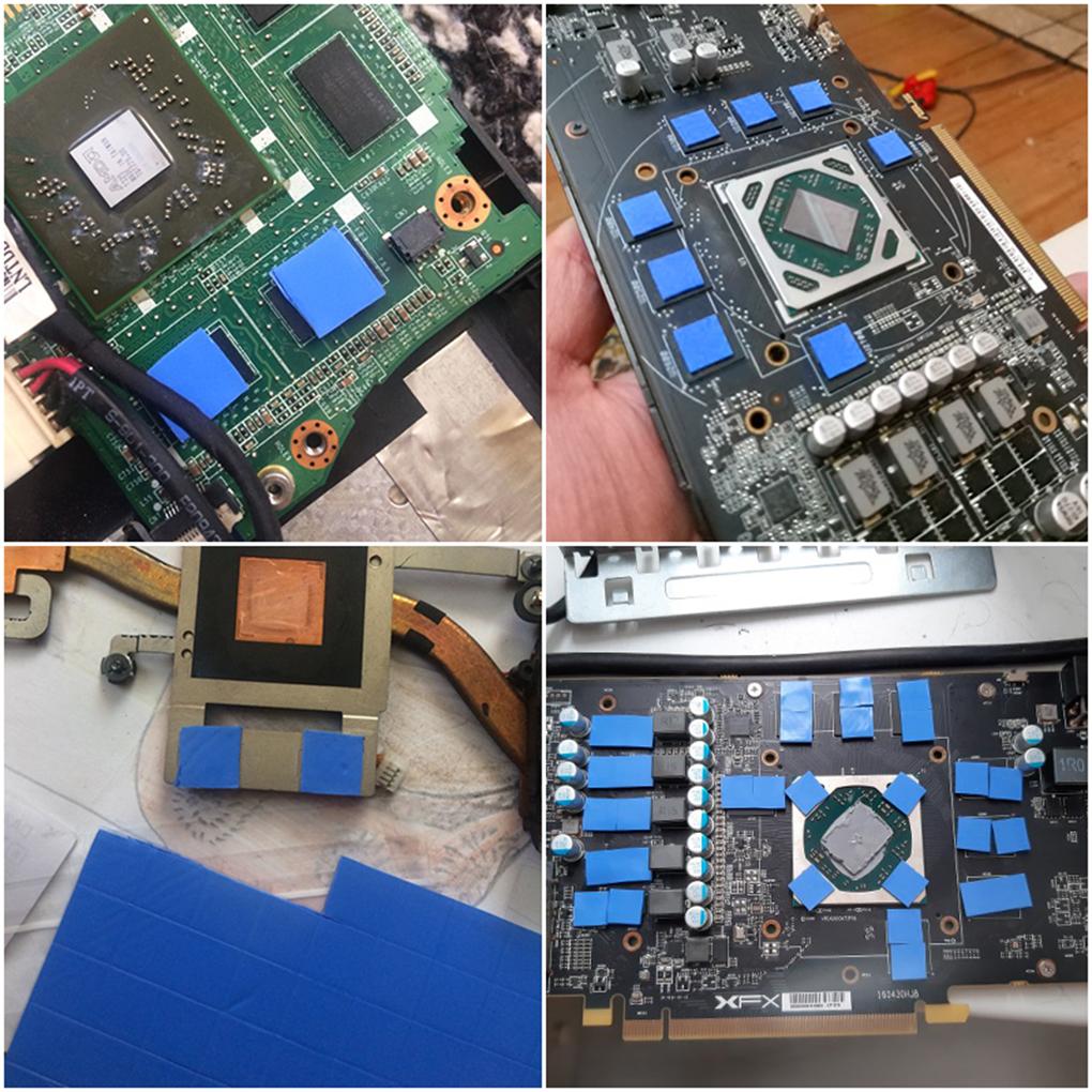 CPU Thermal Pad Silicone Conductive Pad Heatsink Cooling Mat for Computer