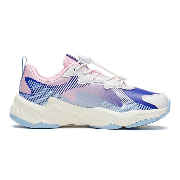 Li Ning Childrens Dark Night Elf 2.0 Sports Shoes Kids Sneakers Blue Pink YKCS120-12