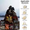 1pc Motorcycle Themed Throw Blanket Biker Quotes & Sayings for Home Decor, Couch Cover, Travel .W037
