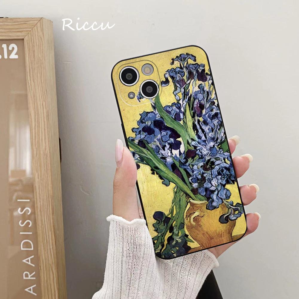 FÜR IPhone 14 Van Gogh Iris 1889 Robuste Weichhülle für Iphone 14 11 12Pro 8 7 Plus X 13Pro MAX SE2020 XR XS Hüllen