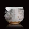 Zen Heart Sutra Mutton Fat Jade White Porcelain Master Tea Cup