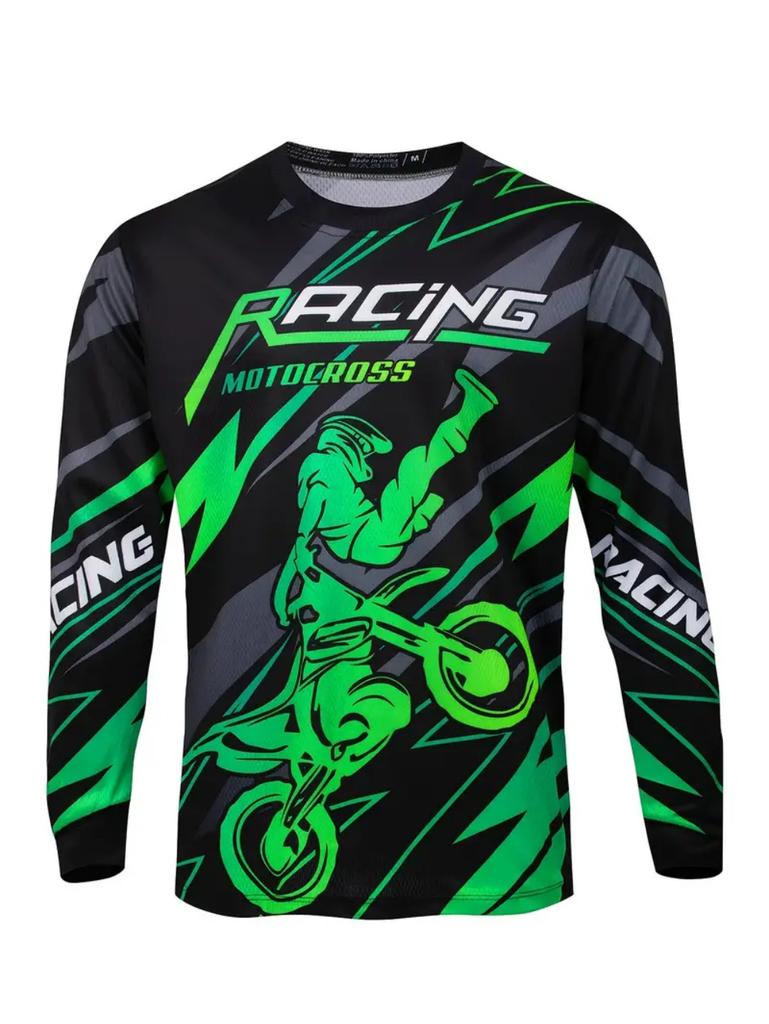 Motorcycle Jersey Downhill Mountain Bike Mtb Shirts Off Road Dh Motorcycle Jersey Motocross Sport Wear Clothing Bike Riding Suit