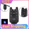 2 LEDs Electronic Fishing Alarm Water Resistant Digital Fishing Alarm with Loud Siren Sensitivity Sound Daytime Night Indicator