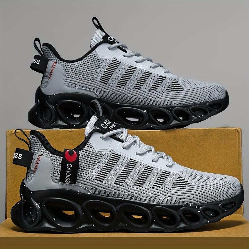 New Trendy Mesh Breathable Casual Men s Shoes, Korean Large Sports Shoes, Lightweight Running Shoes 36