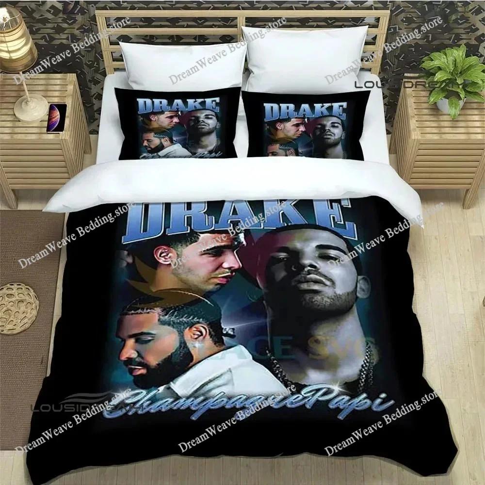 Rapper Drake 3D Printed Bedding Sets Exquisite Bed Supplies Set Duvet Cover Bed Comforter Set Bedding Set Luxury Birthday Gift96