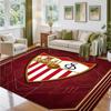Sevilla FC Design Crystal Velvet Rug Soft Decorative Mat for Bedroom Entrance