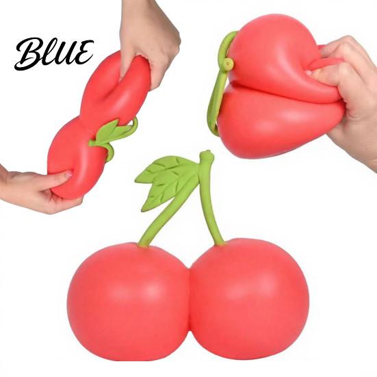 Anti-anxiety Toy 1/2Pcs Simulation Cherry Squeeze Stretchy Slow Rebound Soft Fidget Portable Simulated Fruit Sensory Stress Ball