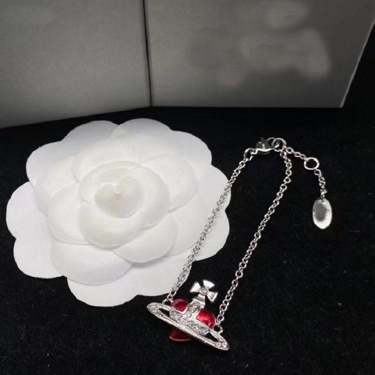 Große herzförmige Vivienne Halskette mit glitzernden Strasssteinen für Damen