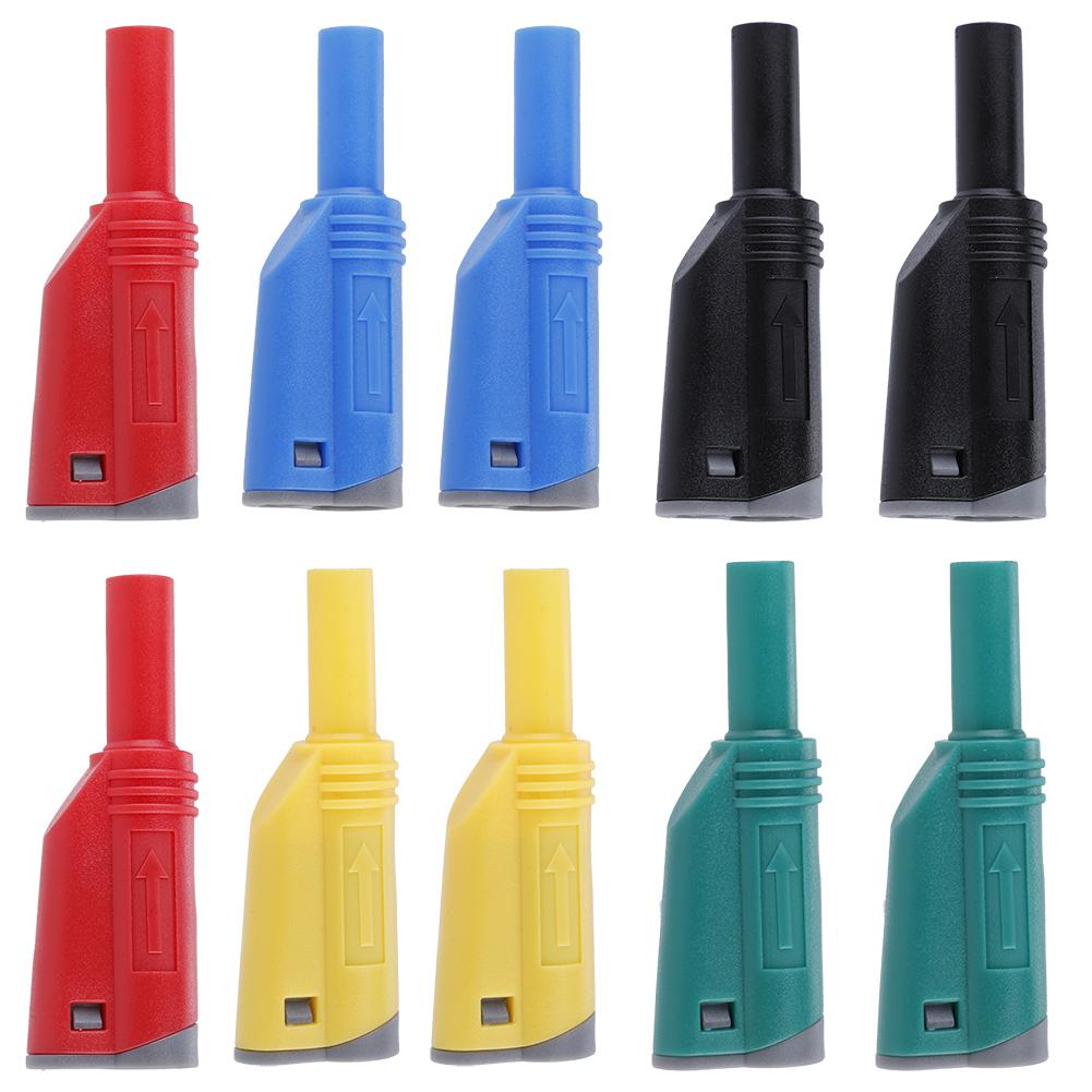 10sets P3005 Welding Assembled Screw Fixing 4mm Banana Plug Multimeter Connector