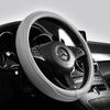 Coprivolante per Auto in Pelle Napa Perforato Patchwork, Antiscivolo, Traspirante, Universale 15 Pollici (circa. 38 centimetri)