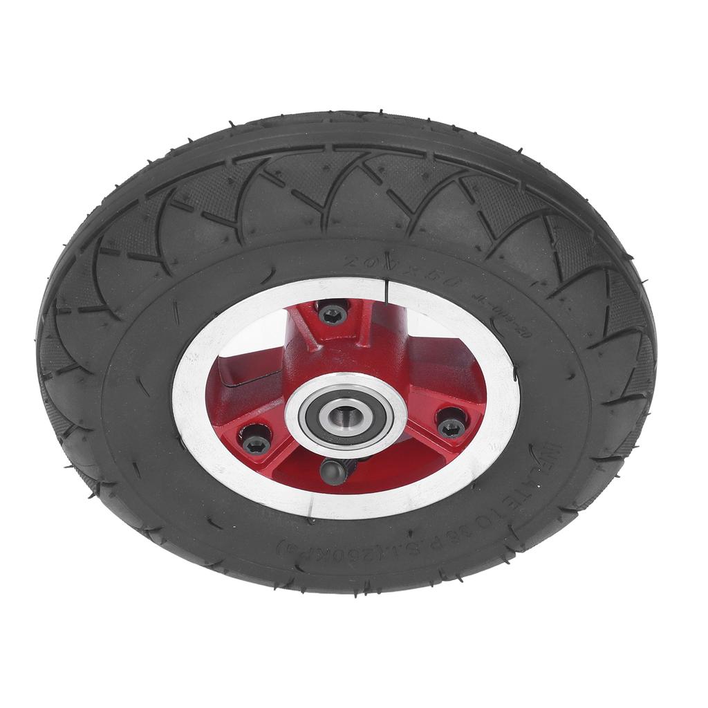 Ruote gonfiabili 200x50mm 8 pollici Antiesplosione Antiscivolo per Scooter Elettrico con Mozzo in Lega