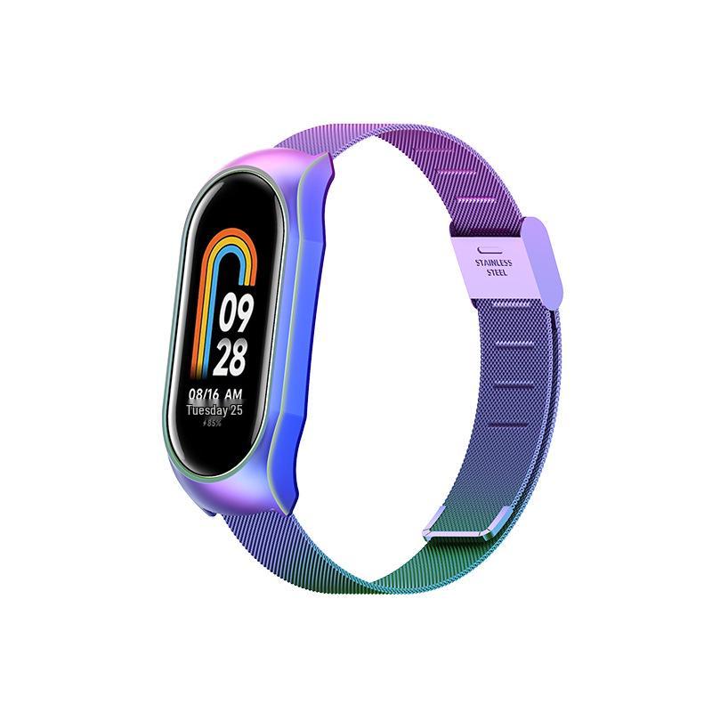 Universal Milanese Magnetic Metal Wristband for Xiaomi Mi Band 89 - New Stainless Steel 9th Gen Strap