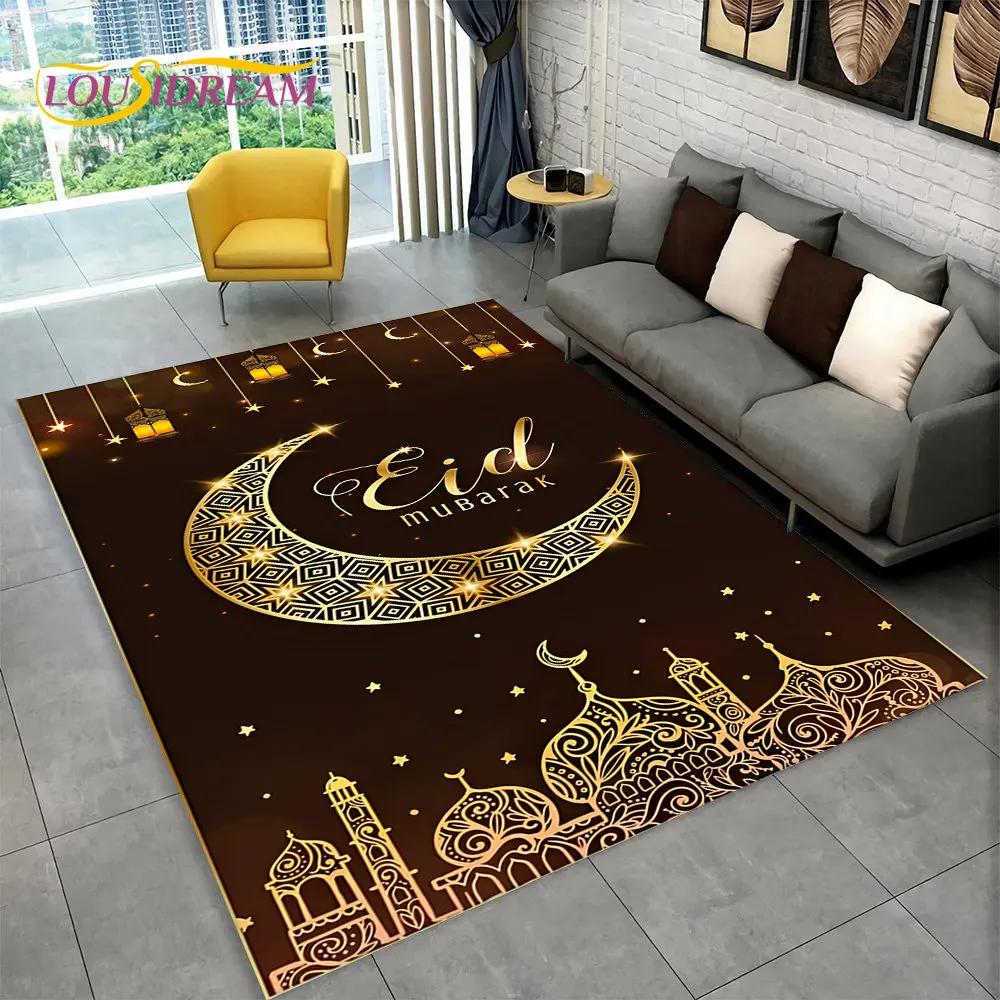 Islam Muslim Portable Prayer Kneeling Poly Mats,Carpet Rug for Living Room Bedroom Sofa Mosque Decor,Waterproof PrayerFloor Mat