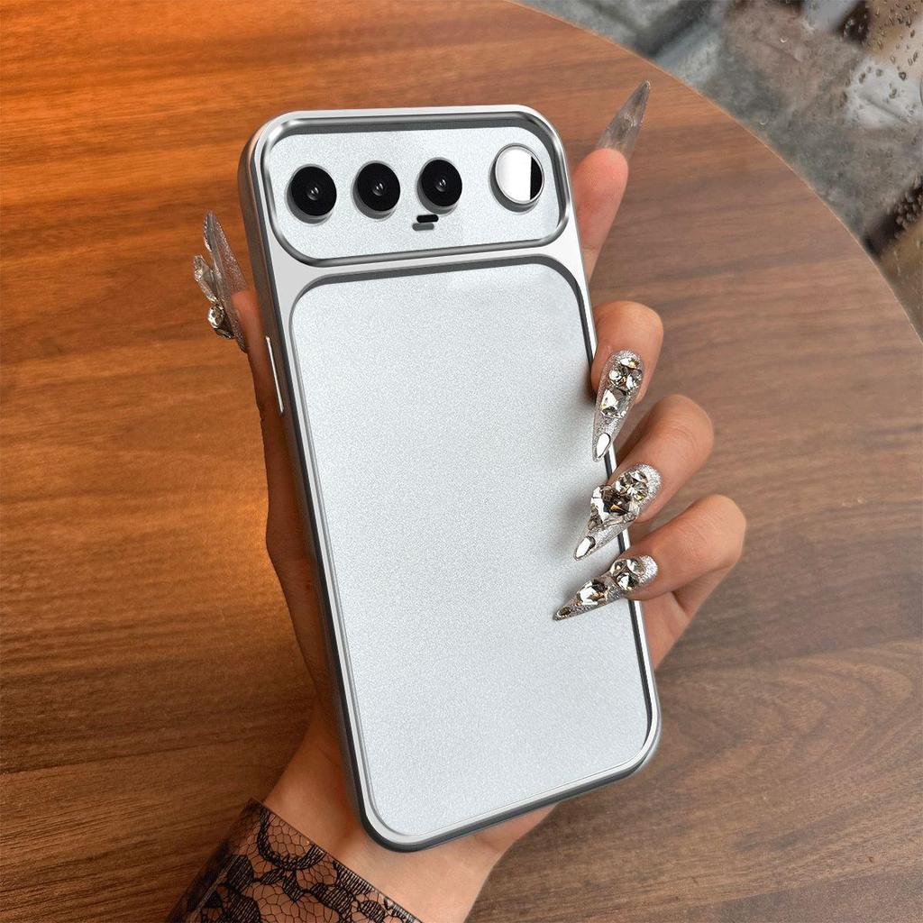 Case for realme 16 5G Metal Texture Matte Back Soft TPU Bumper Shockproof Cover