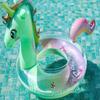Glitter Rainbow Unicorn Inflatable Swim Ring