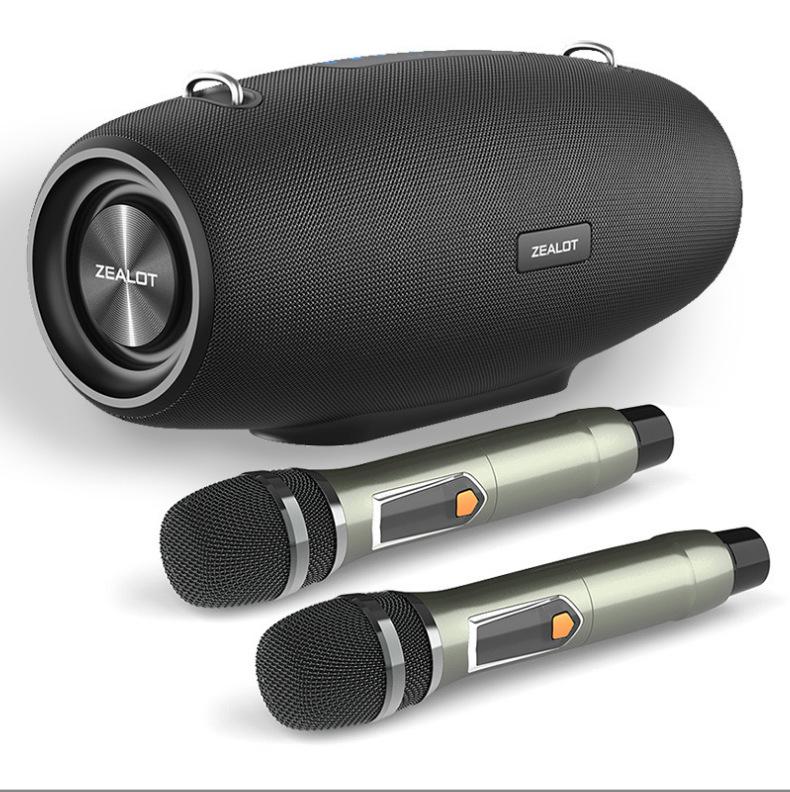 

S67 100W Bluetooth Home Karaoke Speaker with Dual Wireless Microphones